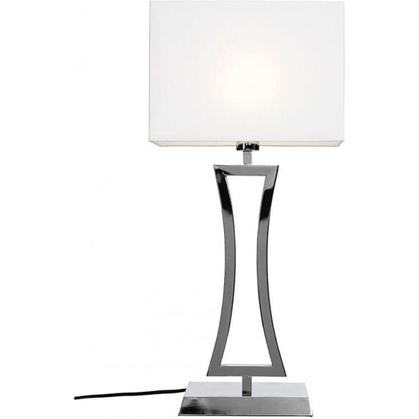 Belgravia bordslampa - Krom/vit