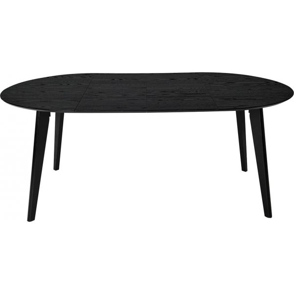 Table  manger Sagene 110-190 x 110 cm - Chne laqu noir