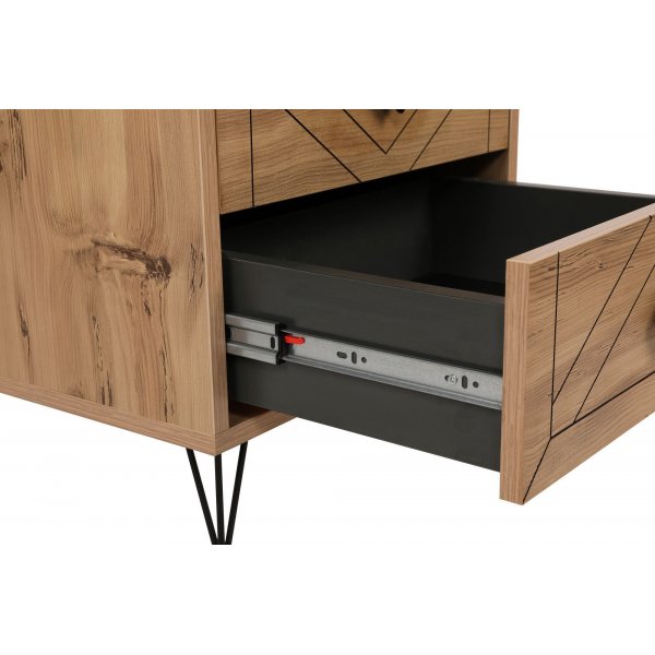 Luna nachtkastje - Grenen