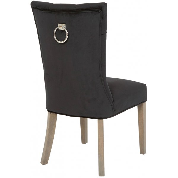 Tuva Kate Highback - Hg rygg (rygg-handtag) Svart sammet