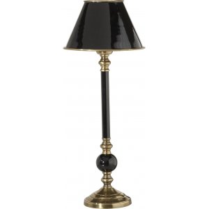 Abbey bordslampa - Svart/mässing - 49 cm