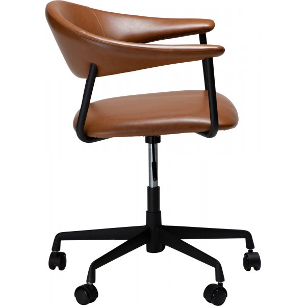 Chaise de bureau Rover - PU marron clair Chaise de bureau Rover - PU marron clair