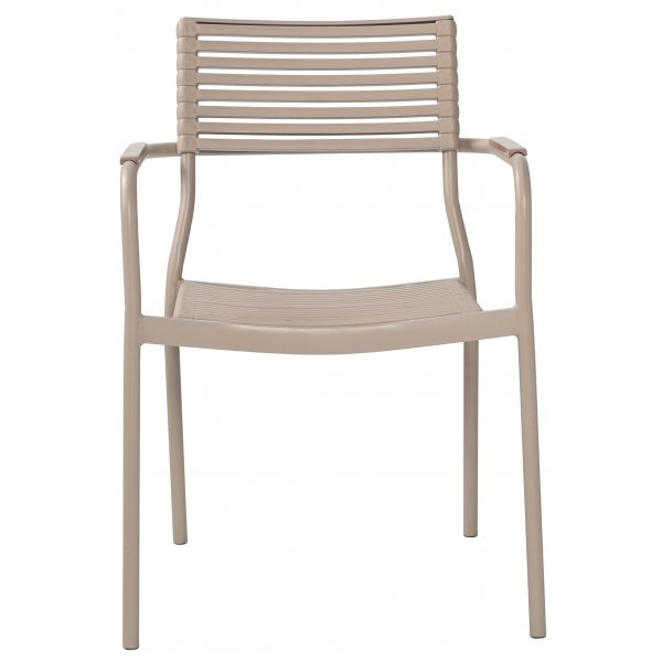 Utestol stapelbar beige - Pino