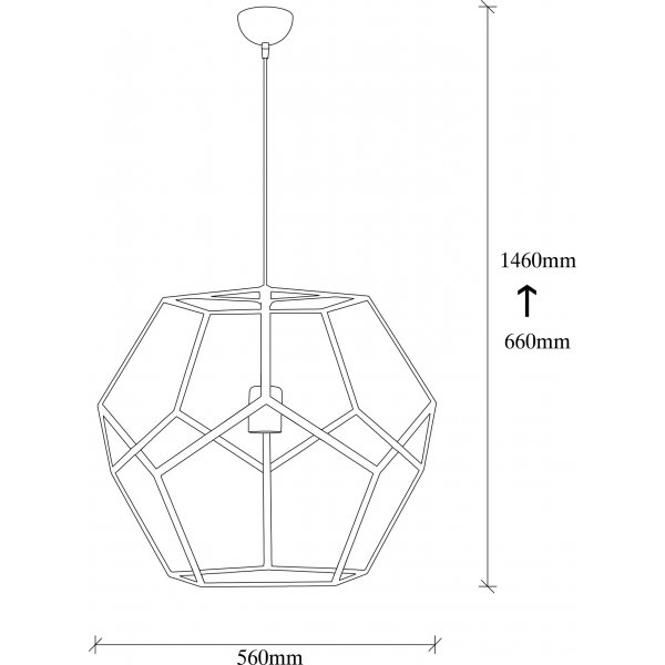 Plafonnier Degir MR-113 - Noir/bronze Plafonnier Degir MR-113 - Noir/bronze