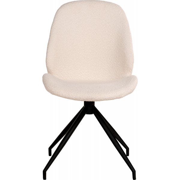 Chaise de salle à manger pivotante Monte Carlo Boucle blanche Chaise de salle à manger pivotante Monte Carlo Boucle blanche