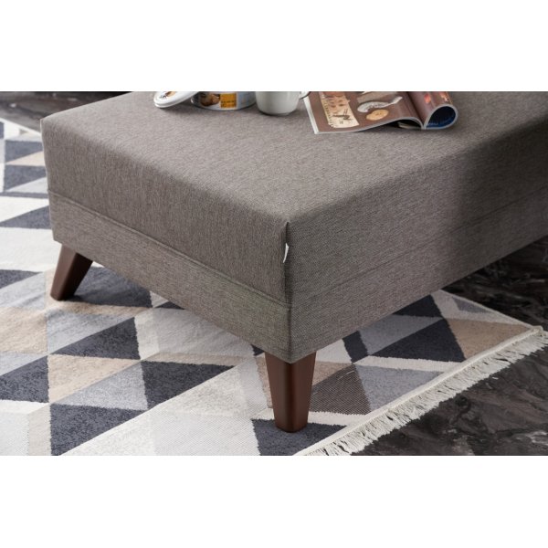 Canapé divan droit Bella - Marron Canapé divan droit Bella - Marron