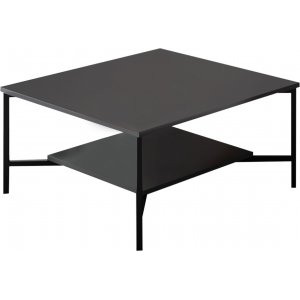 Table basse Erki 80 x 80 cm - Anthracite/noir