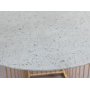 Tiffany Falcon soffbord 100 cm - Mssing / Terrazzo glasskiva