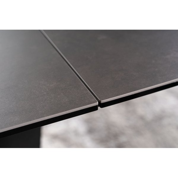 Table  manger extensible Malia 85x120-160 cm - Cramique noire