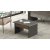 Table basse Vista 80 x 60 cm - Marron/bton/anthracite