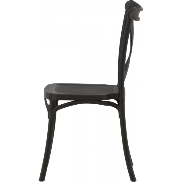 Chaise de salle à manger Crosett - Noir Chaise de salle à manger Crosett - Noir