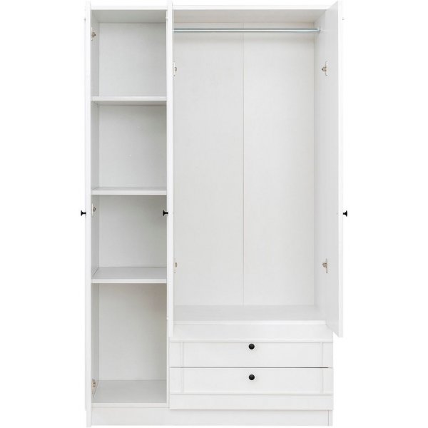 Armoire Lia 105 x 52 x 178 cm - Blanc Armoire Lia 105 x 52 x 178 cm - Blanc