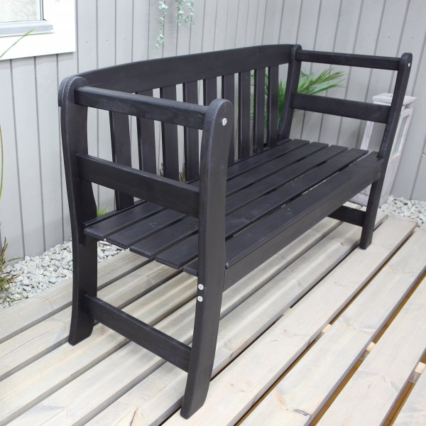 Rosenborg trädgårdsbänk - Svart Rosenborg trädgårdsbänk - Svart