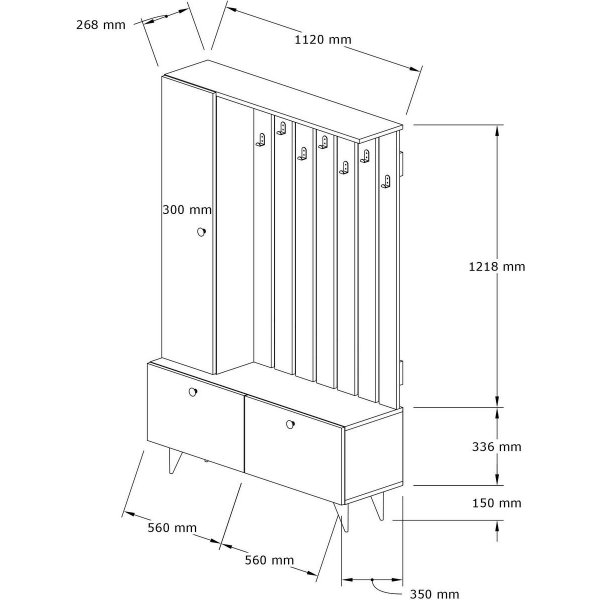 Lala hallm�bel - Vit