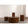 Cylinder runt soffbord 100 cm - Valnt