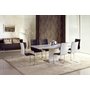 Chandrika frlngningsbart matbord o hgglans 90x180-220 cm
