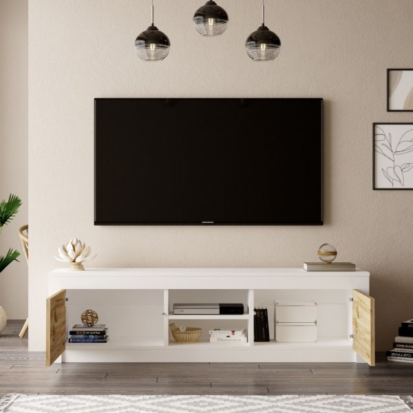 Luvio TV-bnk 12 - Ek/vit