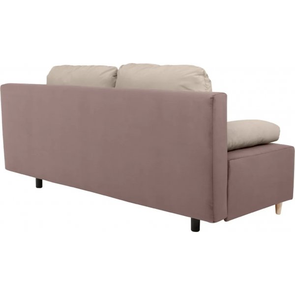 Sun 3-sits bäddsoffa - Brun Sun 3-sits bäddsoffa - Brun