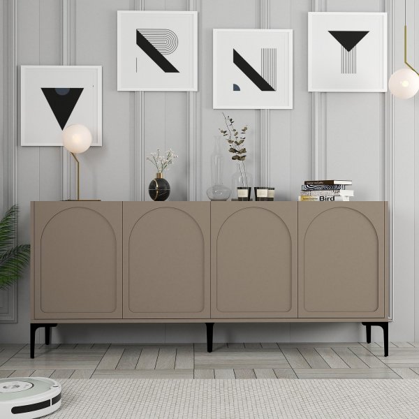 Lyon skänk - Brun/svart Lyon skänk - Brun/svart