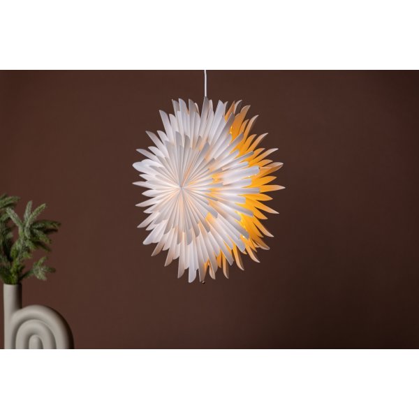 Slen adventsstjrna 46 cm - Vit