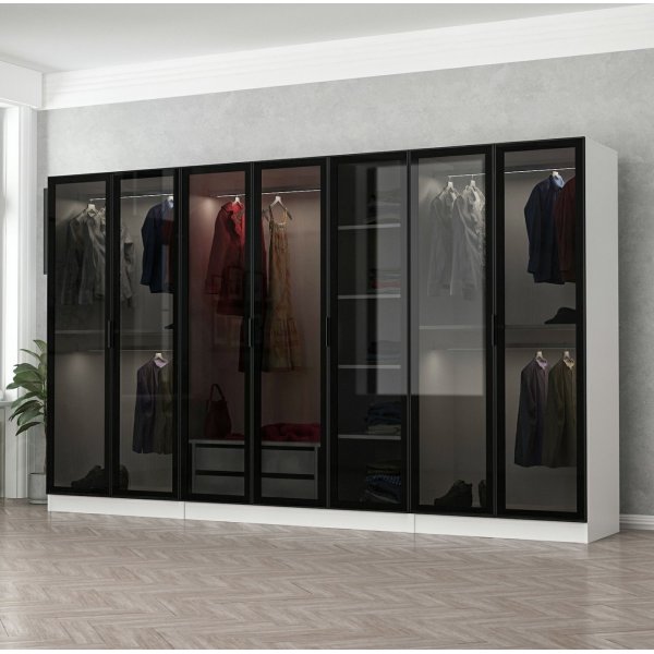 Armoire Cavolo 315 cm, variante A - Blanc Armoire Cavolo 315 cm, variante A - Blanc