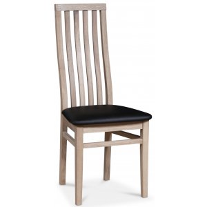 Alaska stol - Vitpigmenterad / Svart Ecolder + Mbeltassar