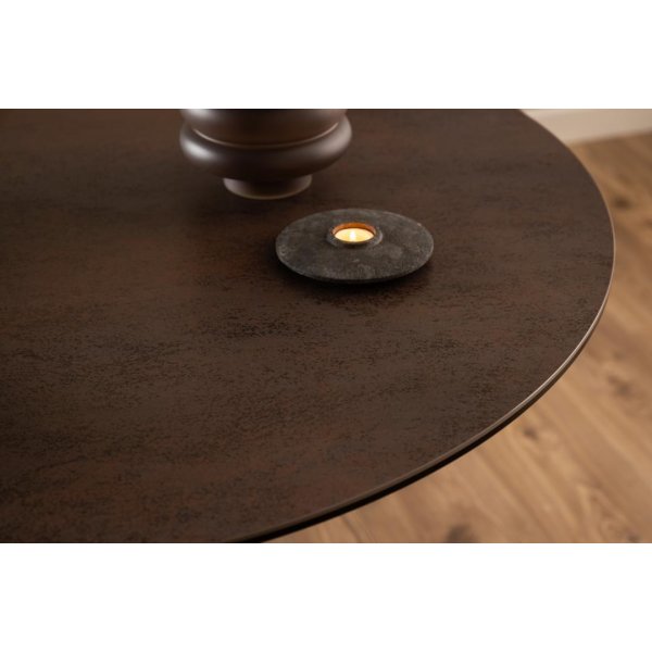 Heaven matbord 119 cm - Brun/matt svart