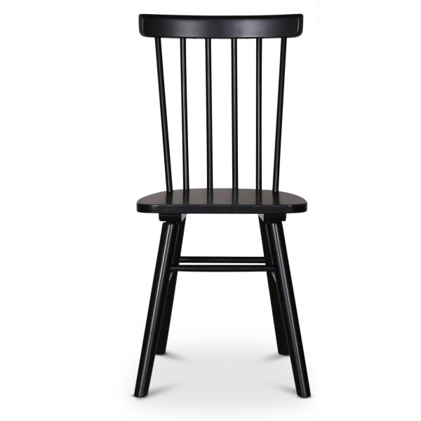 Omni matgrupp, runt matbord Ø130 cm inkl 4 st Orust svarta pinnstolar - Rökfärgad ek Omni matgrupp, runt matbord Ø130 cm inkl 4 st Orust svarta pinnstolar - Rökfärgad ek