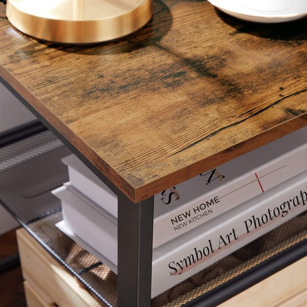 Table d'appoint Ebbot 40 x 40 cm - Marron/noir Table d'appoint Ebbot 40 x 40 cm - Marron/noir