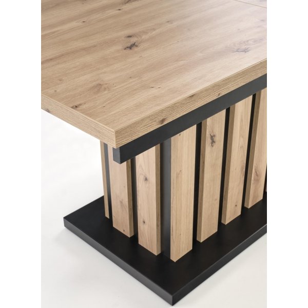 Table basse Baretti 130-170 x 65-82 cm - Chêne artisanal/noir Table basse Baretti 130-170 x 65-82 cm - Chêne artisanal/noir