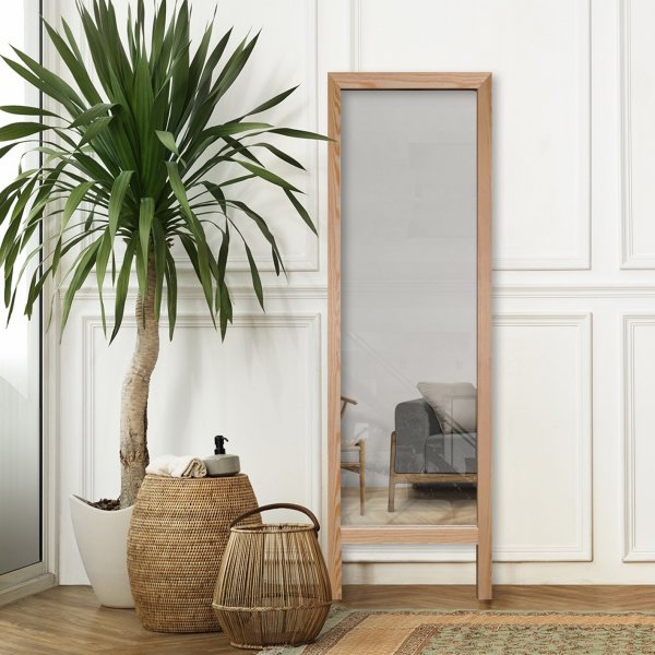 Cheval spegel 45 x 145 cm - Beige Cheval spegel 45 x 145 cm - Beige