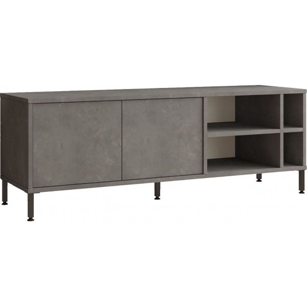 Luvio TV-bänk 8 - Silver Luvio TV-bänk 8 - Silver