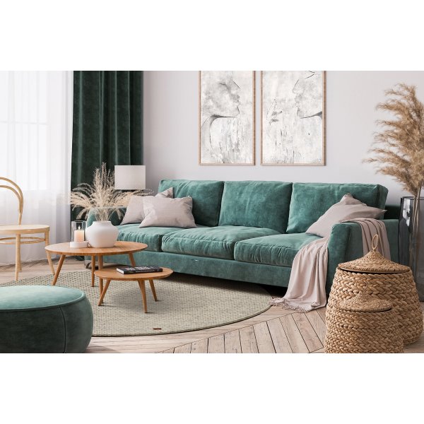 Torekov handvvd matta Vit