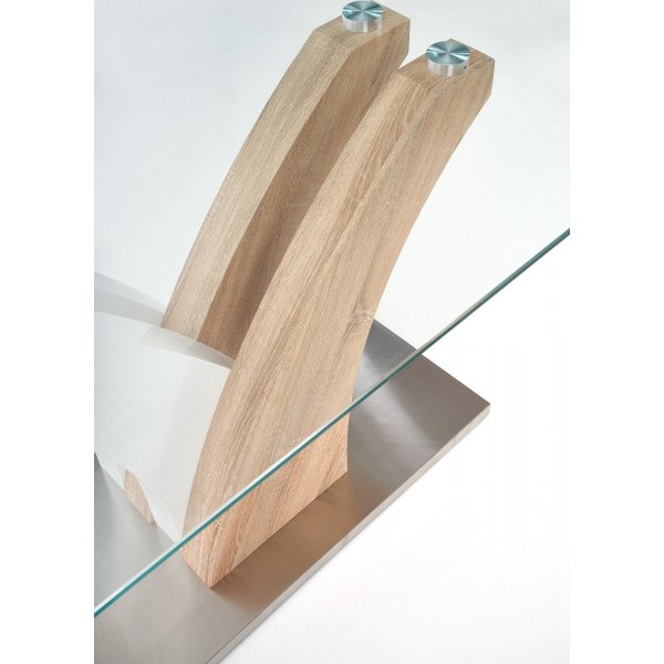 Table  manger Constanza 160 cm - Blanc/chne