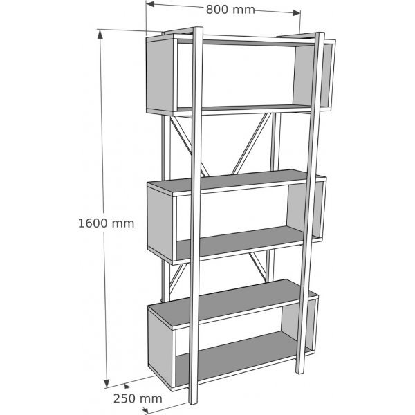 Selma bokhylla - Valnöt Selma bokhylla - Valnöt