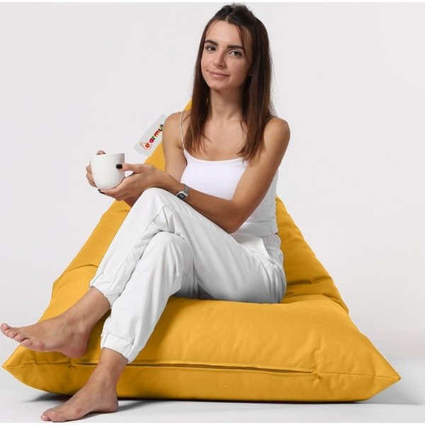 Pouf Pyramide - Jaune Pouf Pyramide - Jaune