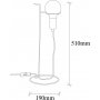 Pota bordslampa - Krom