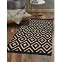 Intersect matta 150 x 80 cm - Svart/vit