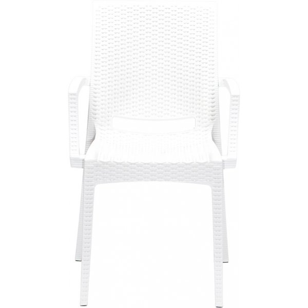 Meco utematgrupp med karmstolar - Vit