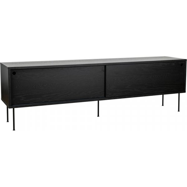 Volume TV-b�nk 178 cm - Svartbetsad ek