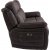 Canap inclinable Teddy 3 places lectrique - Marron