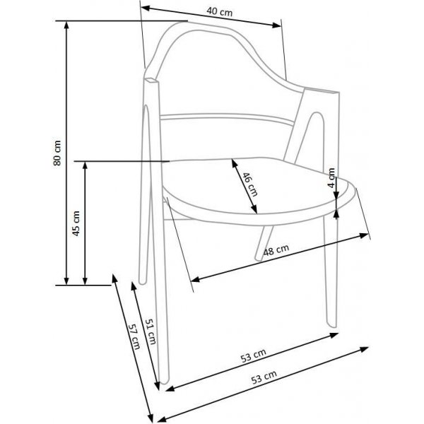 Chaise Pearl - Gris (PU) / Bois + Pieds de meubles Chaise Pearl - Gris (PU) / Bois + Pieds de meubles