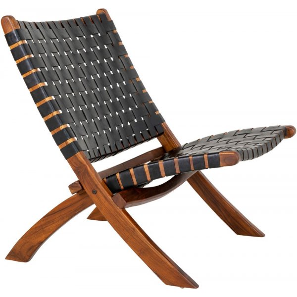 Perugia Fauteuil - Zwart/teak Perugia Fauteuil - Zwart/teak