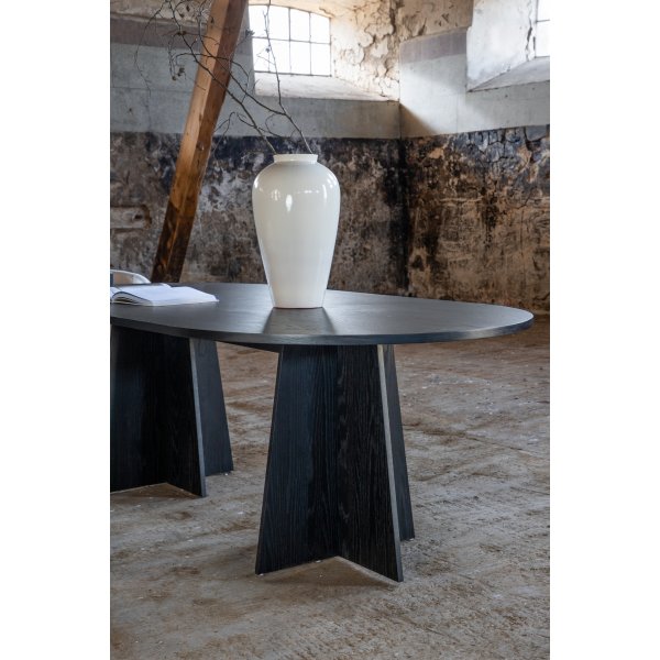 Table à manger Bootcut 230 x 115 cm - Noir Table à manger Bootcut 230 x 115 cm - Noir