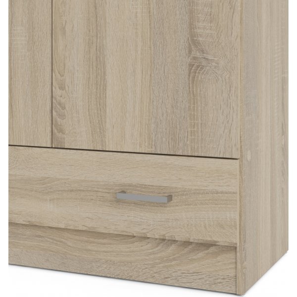 Armoire Space avec 2 portes et 1 tiroir - Chêne Armoire Space avec 2 portes et 1 tiroir - Chêne