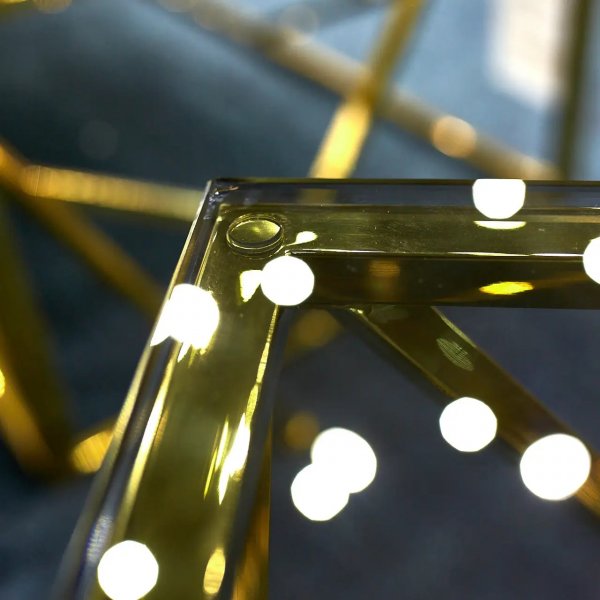 Table basse argentée 80 x 80 cm - Or Table basse argentée 80 x 80 cm - Or