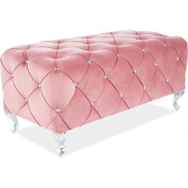 Pouf Hestia 100 cm - Velours rose Pouf Hestia 100 cm - Velours rose