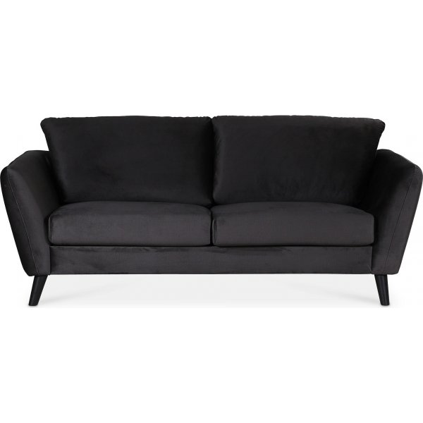 Country 3-sits soffa - Antracitgr (sammet)