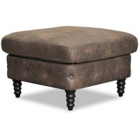 Ashford chesterfield fotpall - Vintage ecoläder Ashford chesterfield fotpall - Vintage ecoläder