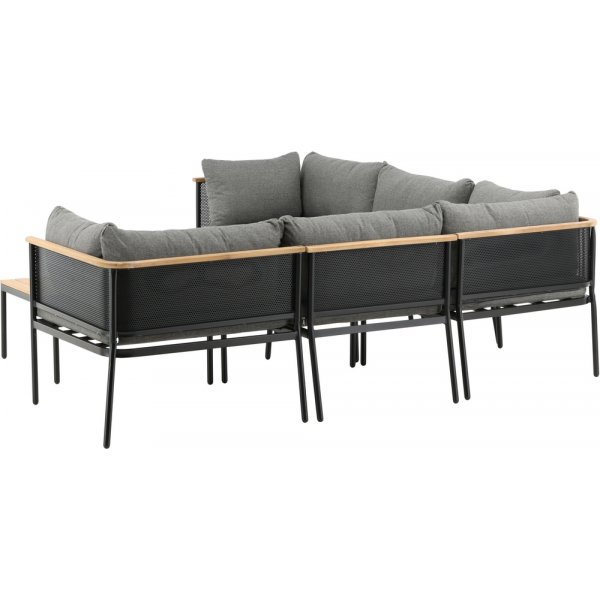 Nettan hörnsoffgrupp - Svart/Grå Nettan hörnsoffgrupp - Svart/Grå